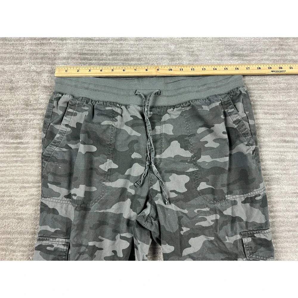 Gap Camouflage Joggers Womens Large‎ Pull On Elastic Waist Cargo - Picture 6 of 16